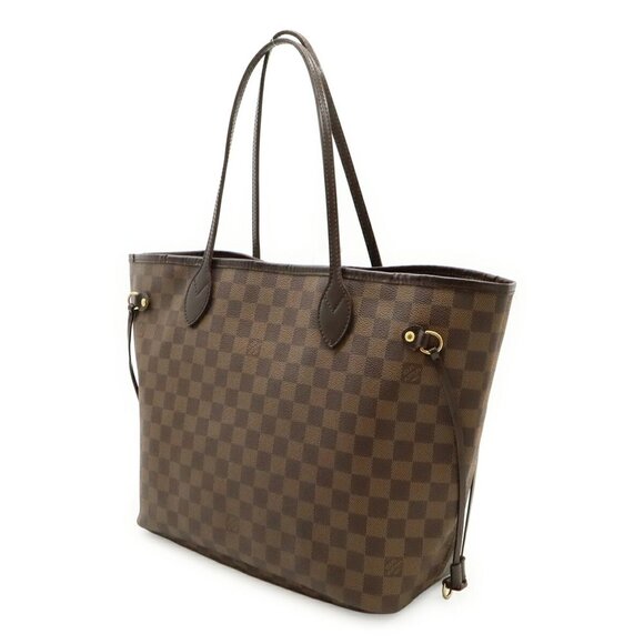 LOUIS VUITTON Authentic Brown Damier Neverfull MM Shoulder Bag - Picture 3 of 8